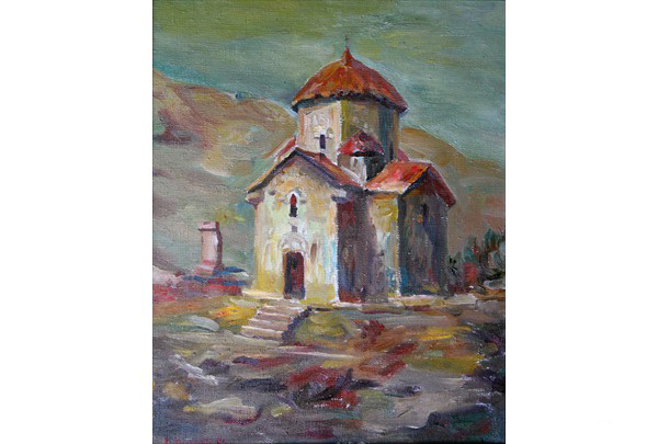 „Karmravor Church“ 50 х 40 oil on linen 1996