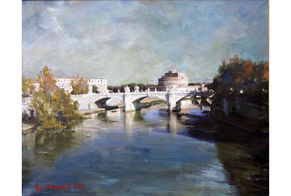 „Rome, Bridge of Angels“ 40 х 50 oil on linen  2011