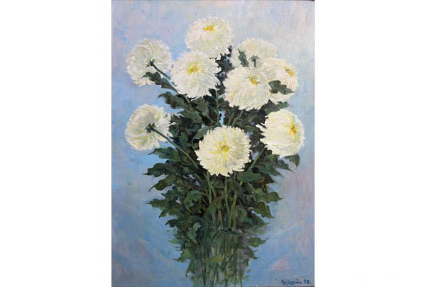 „ Chrysanthemums “ 71 х 50 oil on linen 1998