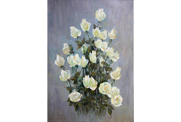 „White Roses“ 71 х 50 oil on linen 1998
