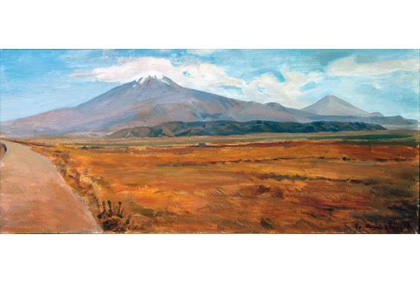 „Ararat from Western Armenia“ 40 х 89 oil on linen 2005