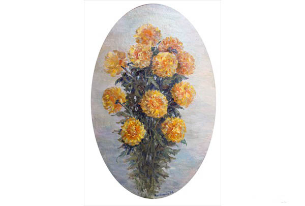 „ Chrysanthemums “ 71 х 50 oil on linen 1998
